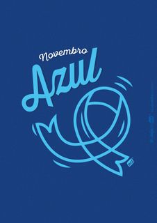 Nome do produtoEdição Especial Novembro Azul - Camiseta Baby Long Classic Azul Royal