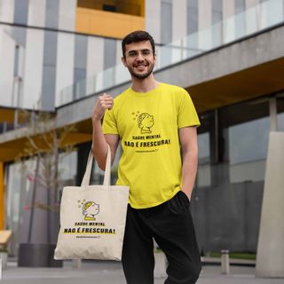 Nome do produtoCamiseta SAÚDE MENTAL NÃO É FRESCURA - Setembro Amarelo