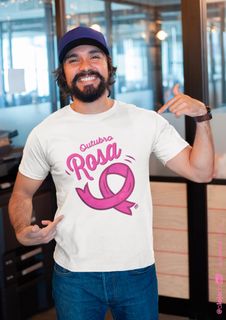 Nome do produtoEdição Especial Outubro Rosa - Camiseta Unissex Quality Branca