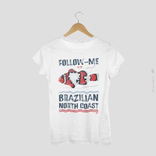 Nome do produtoFollow-me North Coast - Camiseta Estampada Baby Long Branca