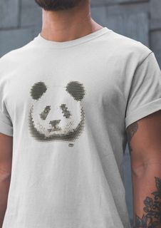 Camiseta Branca Quality Estampada Panda