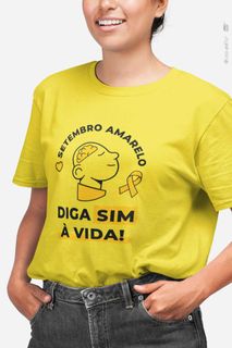 Nome do produtoCamiseta DIGA SIM À VIDA - Setembro Amarelo