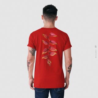 Nome do produtoHeliconia - Camiseta Estampa Heliconia Quality Vermelha