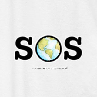 Nome do produtoSOS Terra - Camiseta Baby Long Estampada SOS Planeta Terra Cores