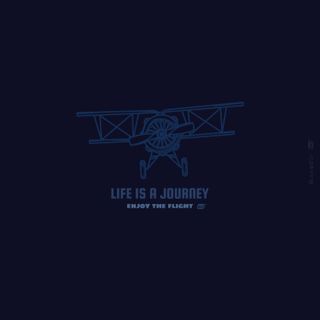 Nome do produtoEnjoy the Flight - Camiseta Estampada Azul Marinho