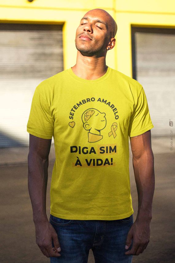 Camiseta DIGA SIM À VIDA - Setembro Amarelo