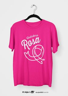 Nome do produtoEdição Especial Outubro Rosa - Camiseta Unissex Quality Rosa