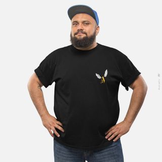 Nome do produtoCamiseta Plus Size Estampa World Peace Preta