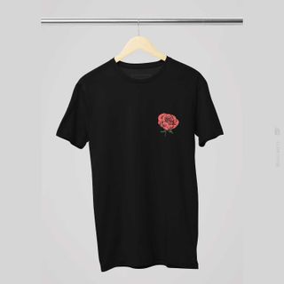 Nome do produtoRed Rose - Camiseta Estampa Floral Rosa Vermelha Flor