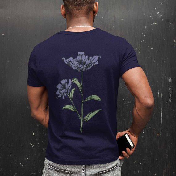 Centáurea - Camiseta Estampa Floral Centáurea Cores