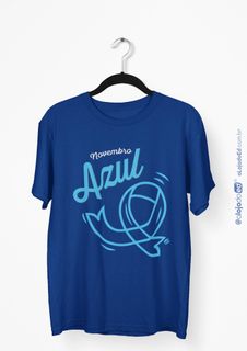 Nome do produtoEdição Especial Novembro Azul - Camiseta Unissex Classic Azul Royal