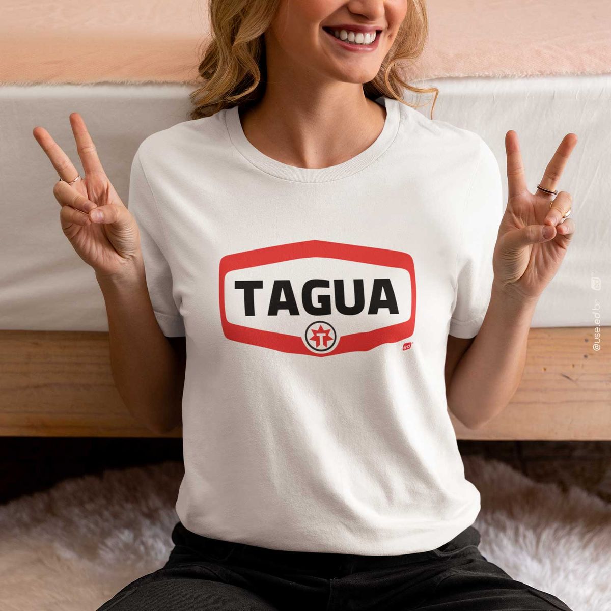Nome do produto: TAGUATINGA - Camiseta Feminina Baby Long Cores