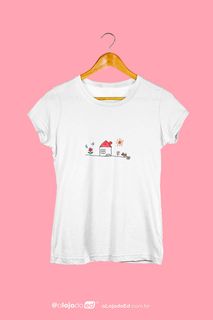 NOSSA CASA - Camiseta Baby Long Estampada Desenho de Criança