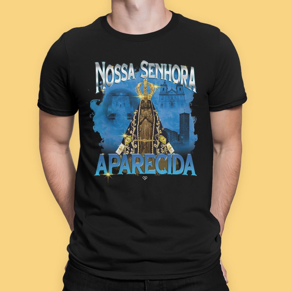 Nome do produto: Camiseta Nossa Senhora Aparecida - Bootleg