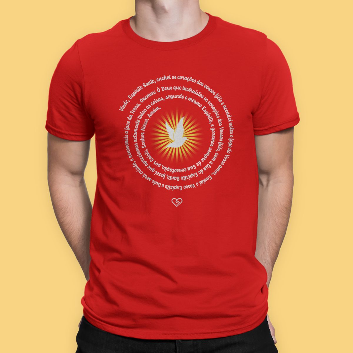 Nome do produto: Camiseta Oração do Espírito Santo