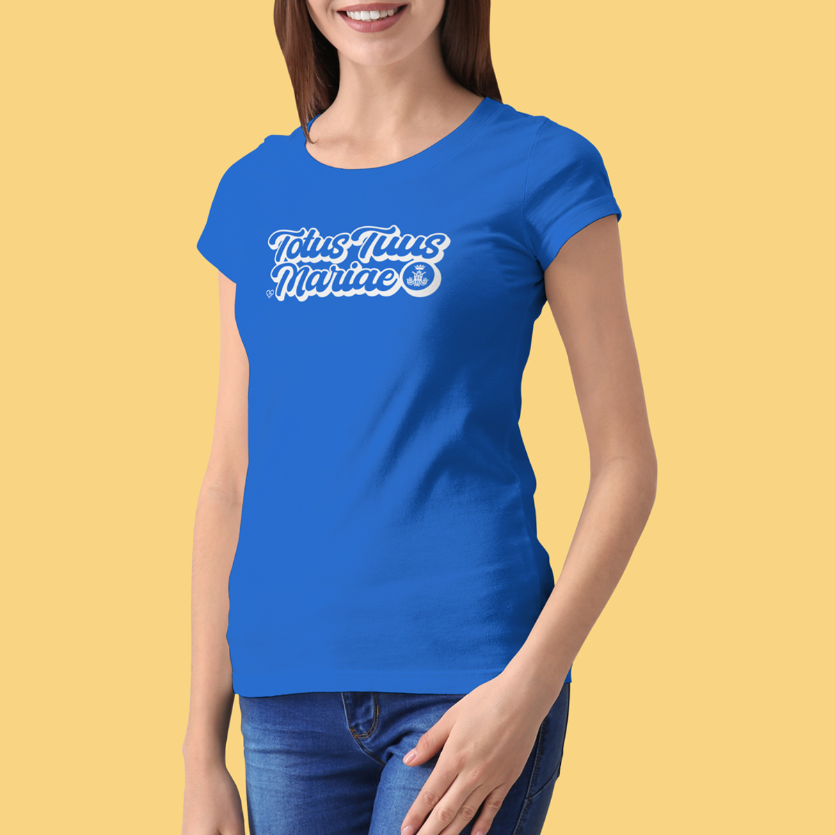 Nome do produto: Camiseta Totus Tuus Retrô - Feminina