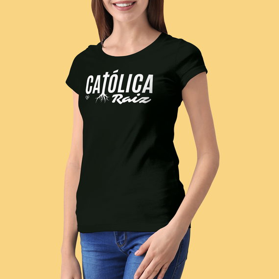 Camiseta Católica Raiz - Feminina