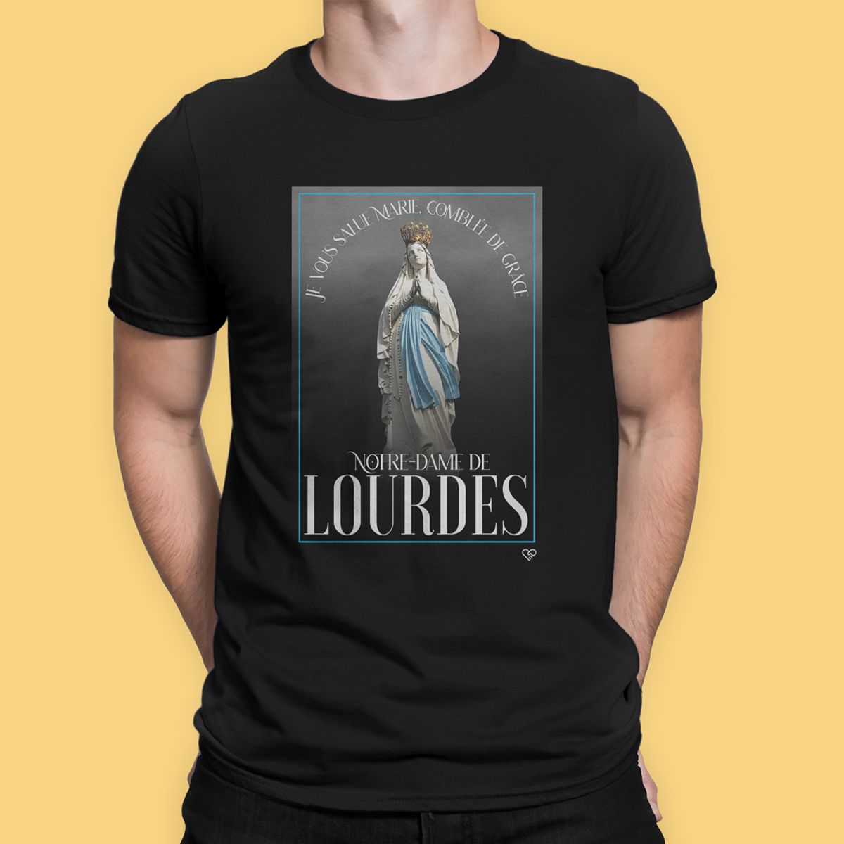 Nome do produto: Camiseta Nossa Senhora de Lourdes