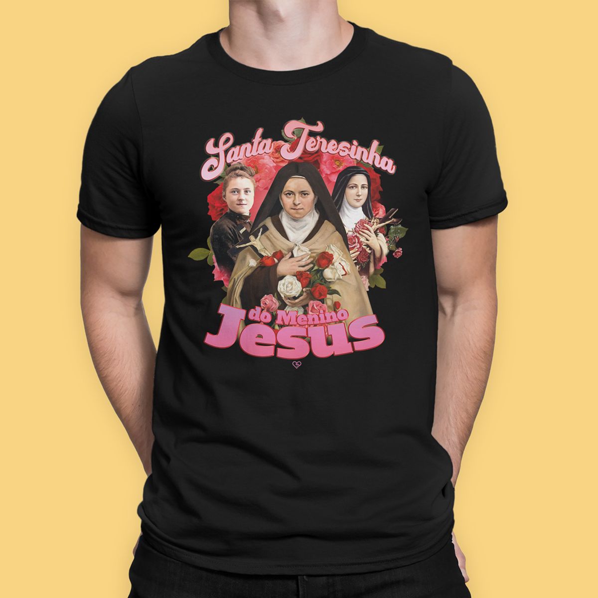 Nome do produto: Camiseta Santa Teresinha Bootleg