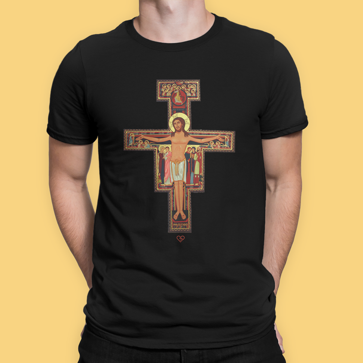 Nome do produto: Camiseta Cruz de São Damião