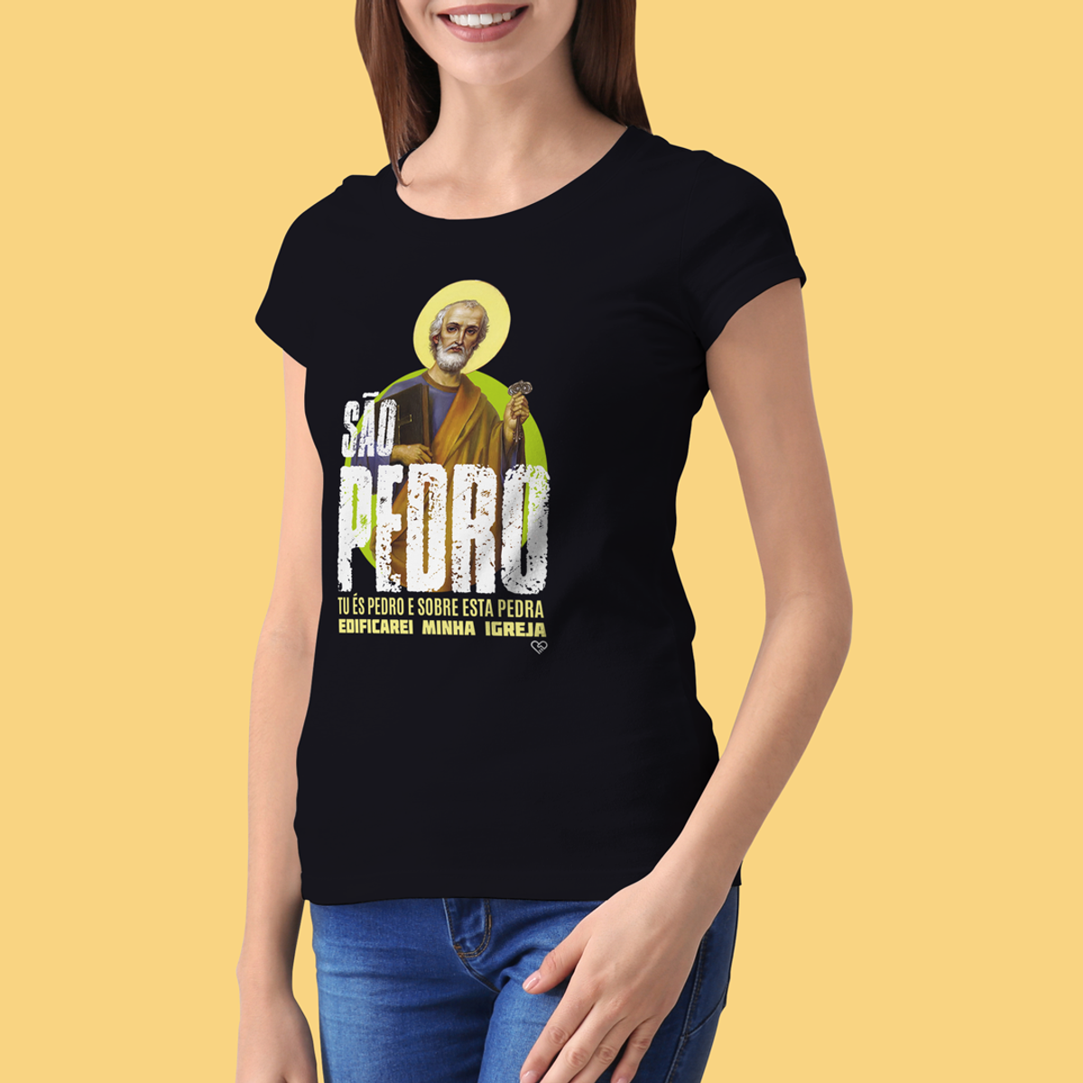 Nome do produto: Camiseta São Pedro Apóstolo - Feminina