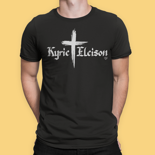 Camiseta Kyrie Eleison - Tons Escuros