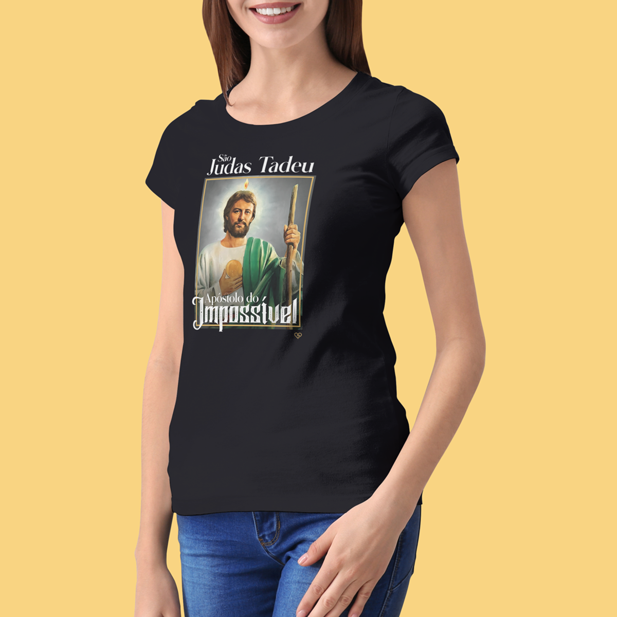 Nome do produto: Camiseta São Judas Tadeu - Apóstolo - Feminina