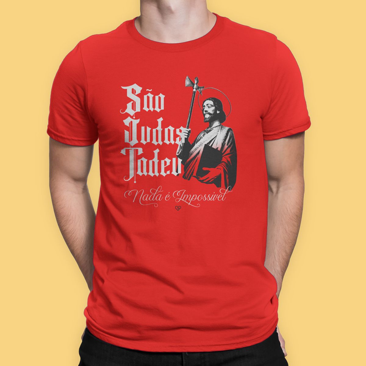 Nome do produto: Camiseta São Judas Tadeu - Nada é Impossível