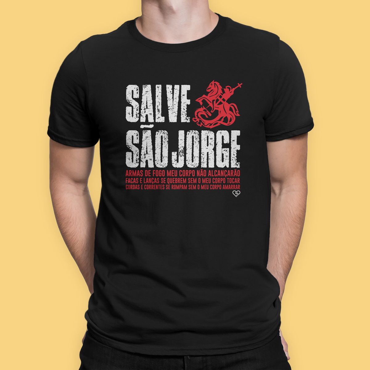 Nome do produto: Camiseta São Jorge Proteção