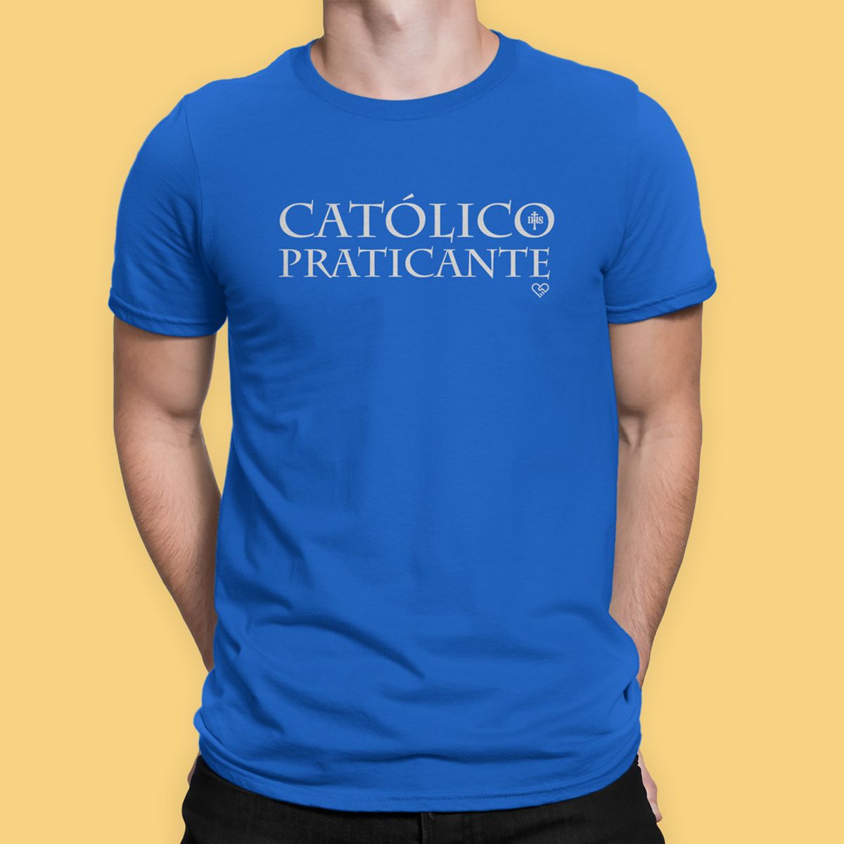 Nome do produto: Camiseta Católico Praticante