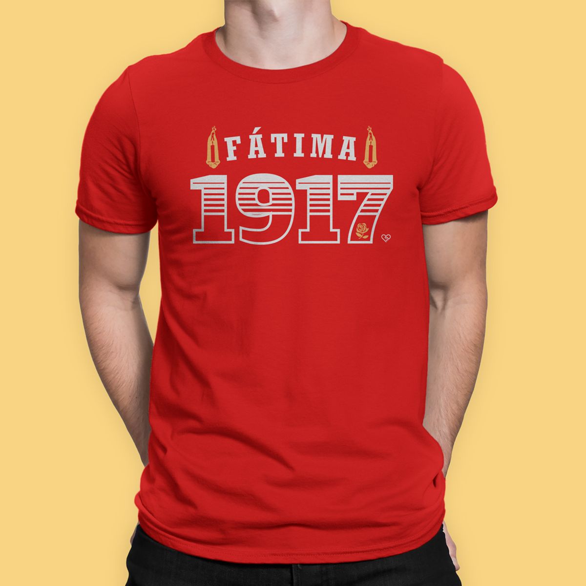 Nome do produto: Camiseta Nossa Senhora de Fátima 1917