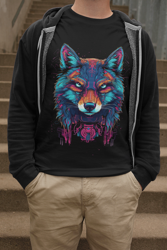 T-Shirt - Lobo Neon