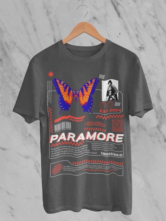 Camiseta Estonada Paramore Brand New Eyes