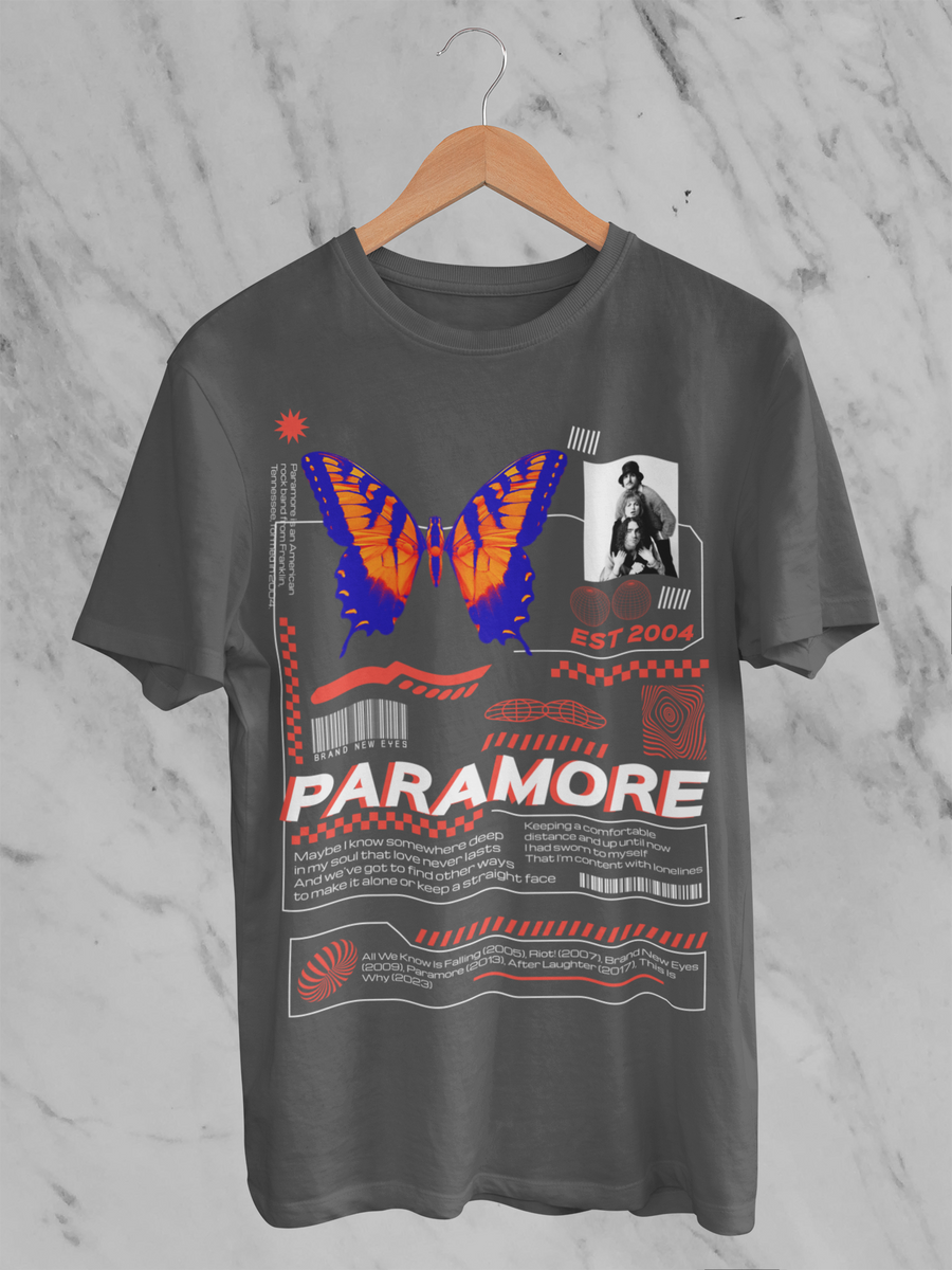 Nome do produto: Camiseta Estonada Paramore Brand New Eyes