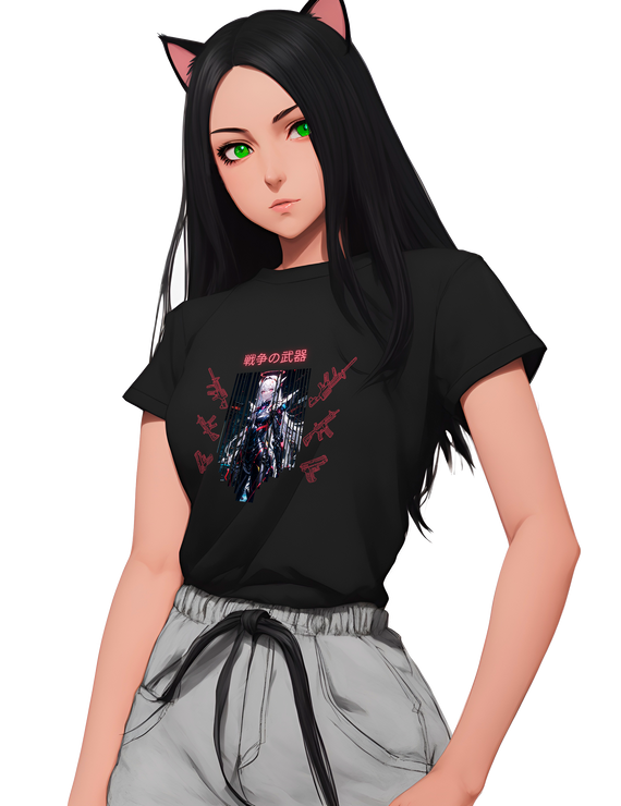 Camisa Feminina Anime girl ,  Android, mecha , cyborg