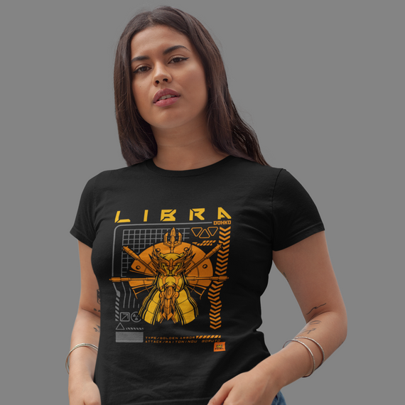 Camiseta Feminina Armadura de Libra