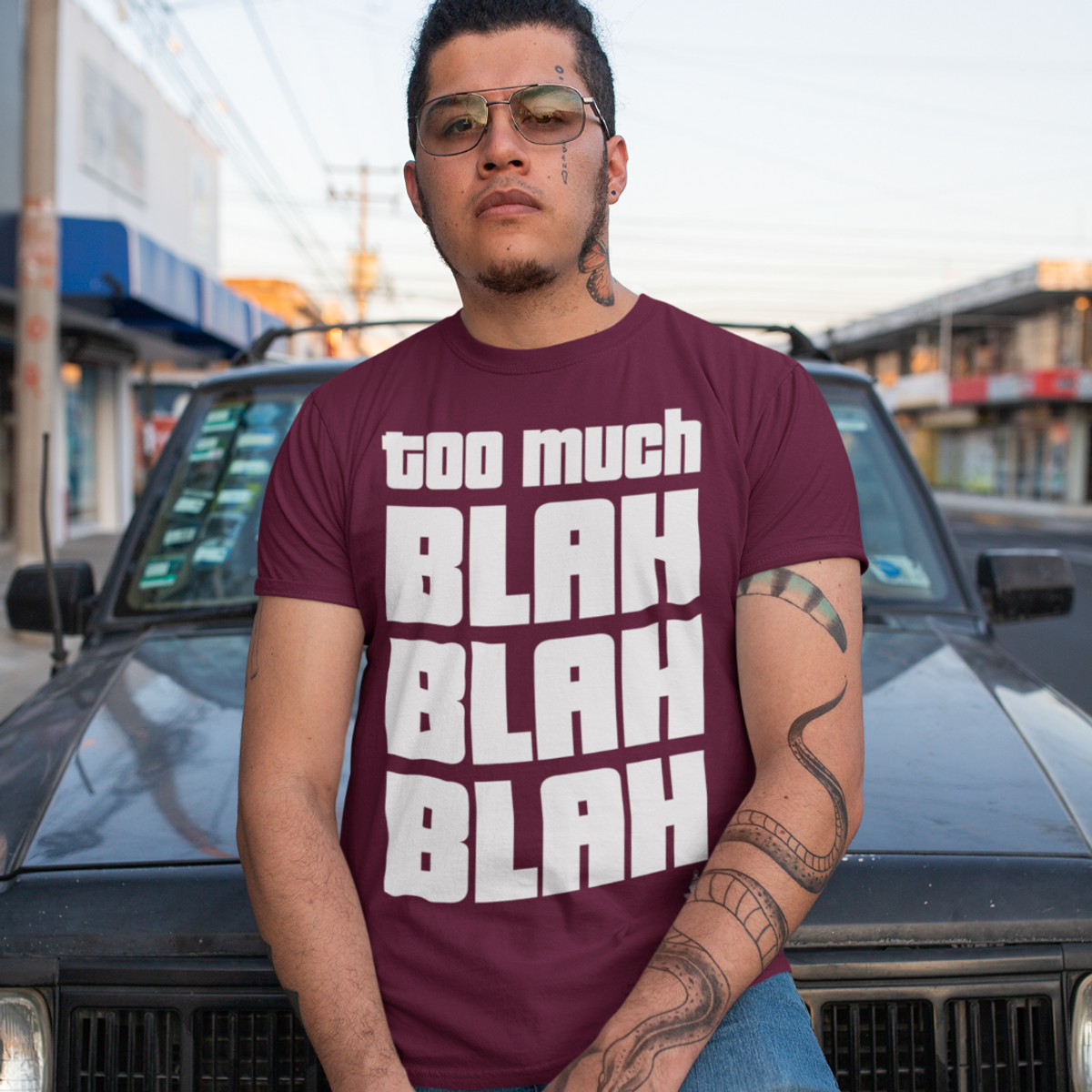 Nome do produto: TOO MUCH BLAH BLAH BLAH TSHIRT