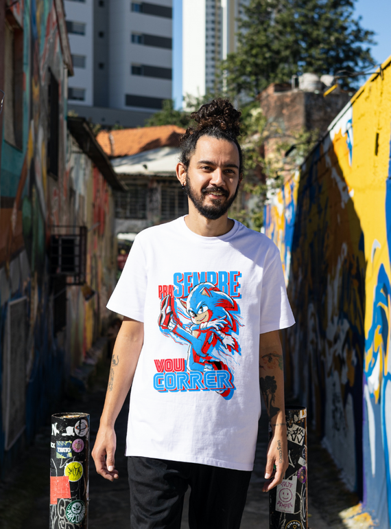 Camiseta Pra Sempre eu vou correr (Sonic) - Iron Master 