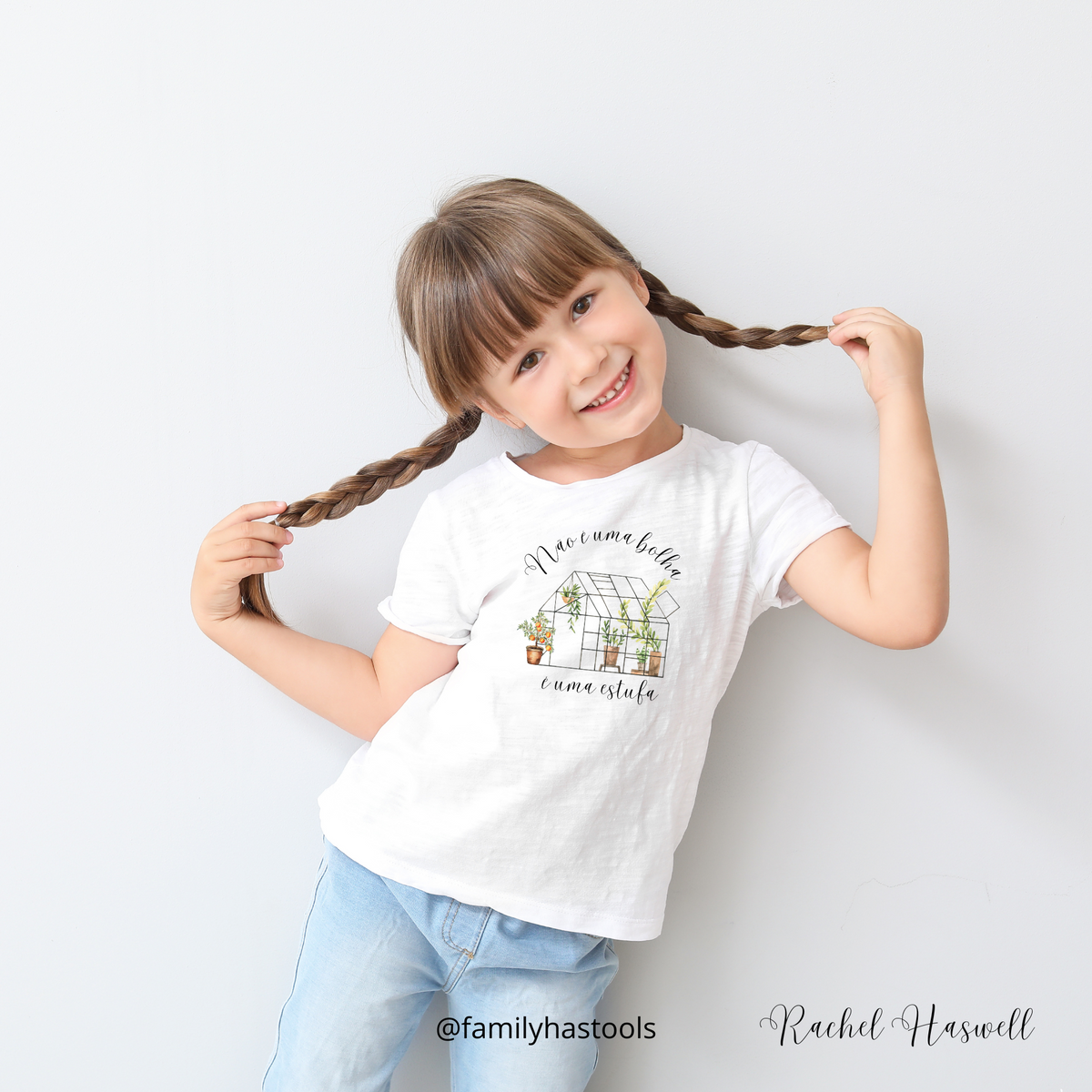 Nome do produto: Camiseta  infantil Não é uma bolha é uma estufa