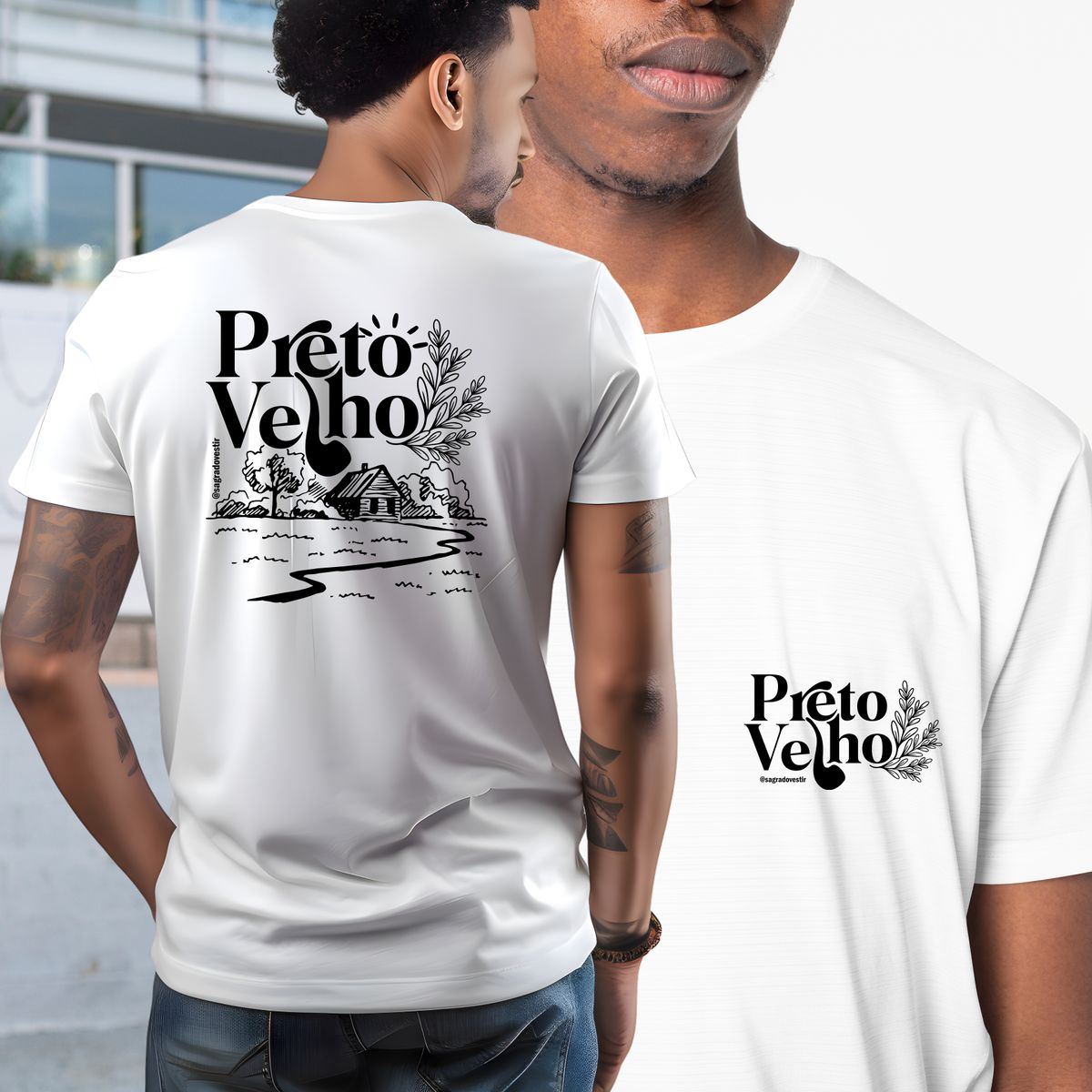 Nome do produto: Camiseta Preto Velho 02