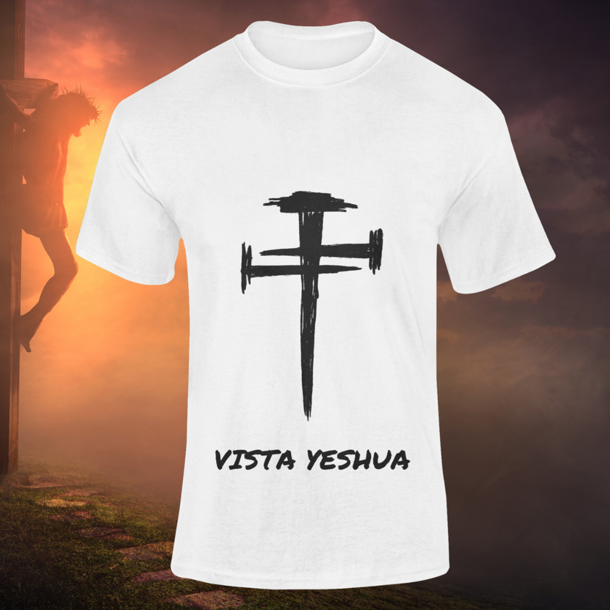Nome do produto: Coleção Vista Yeshua - Cruz - T-Shirt Classic