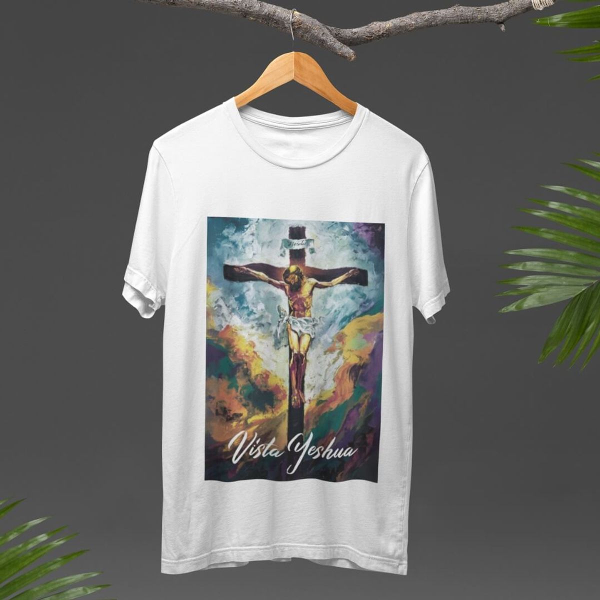 Nome do produto: Vista Yeshua - T-Shirt Classic - Cruz de Cristo - 021