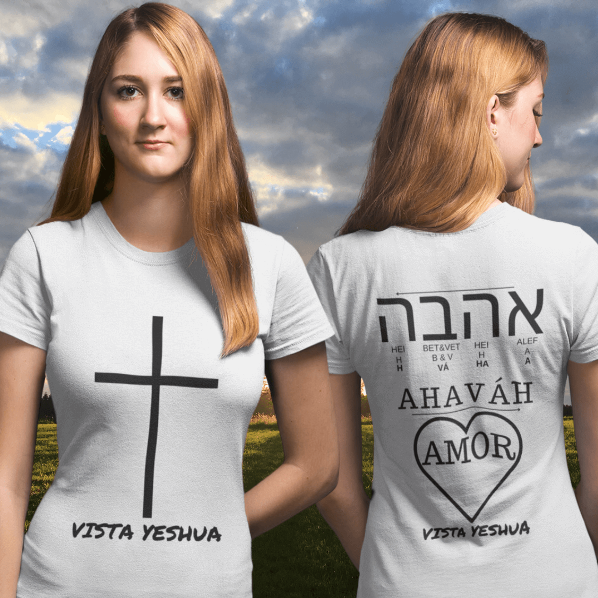 Nome do produto: Vista Yeshua - Baby Long Classic - Amor em Hebraico Ahaváh