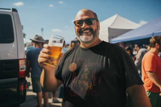 Nome do produtoCamiseta PLUS SIZE Cavalaria Criando o Caos com Hippies e Cowboys