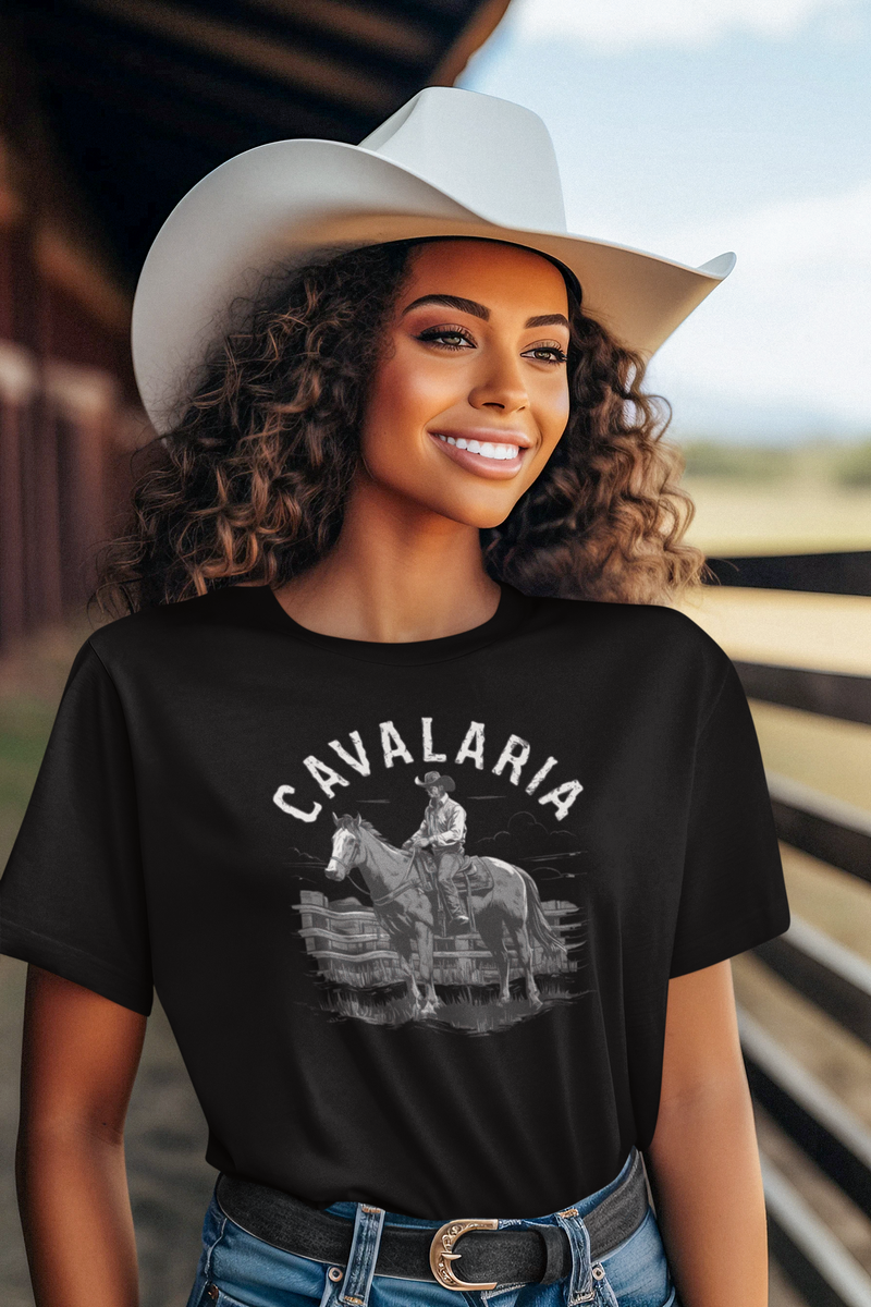 Nome do produto: Camiseta Unissex Cavalaria Old West