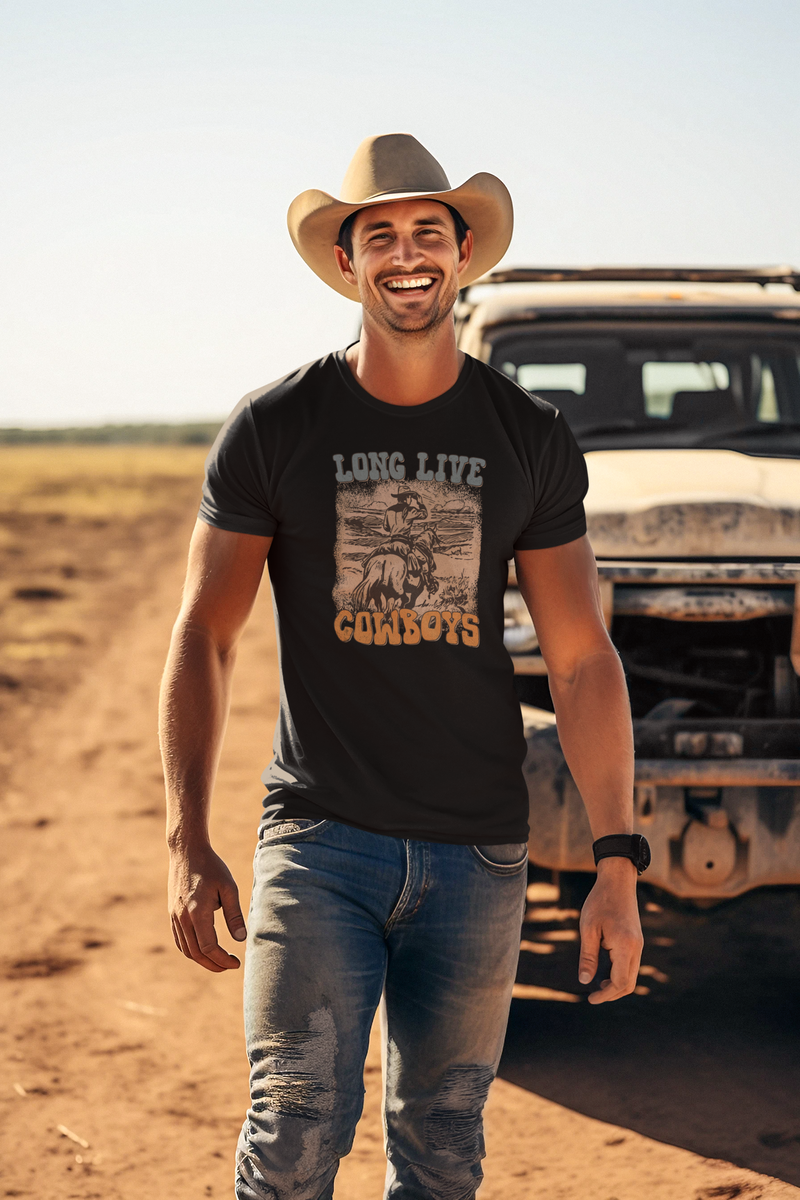 Nome do produto: Camiseta Cavalaria Vida Longa aos Cowboys