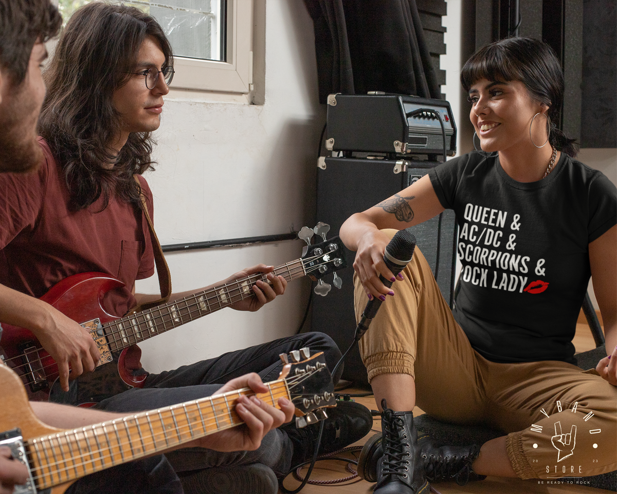 Nome do produto: Camiseta Bandas Baby Long - Rock Lady