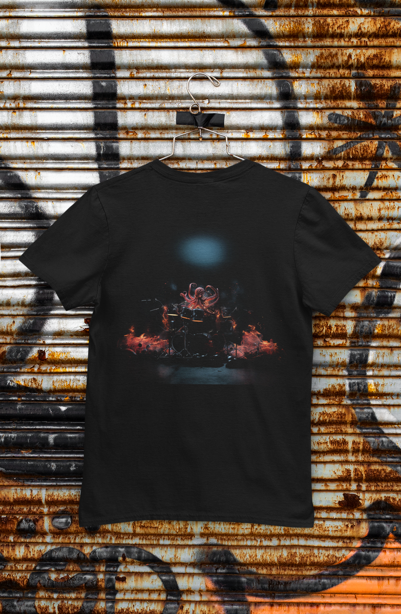 Nome do produto: Camiseta Quality - Octopus Drummer  