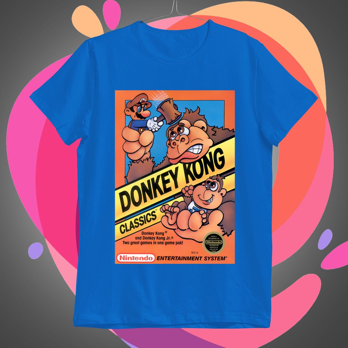 Nome do produto: Donkey Kong Classics Camiseta Retro