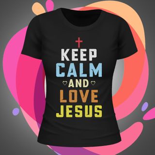 Nome do produtoKeep Calm and Love Jesus Baby Long